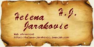 Helena Jaraković vizit kartica